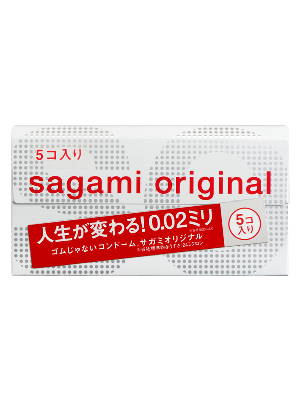 SAGAMI ซากามิคนเดิม 002 ถุงยางอนามัย 5 ชิ้น