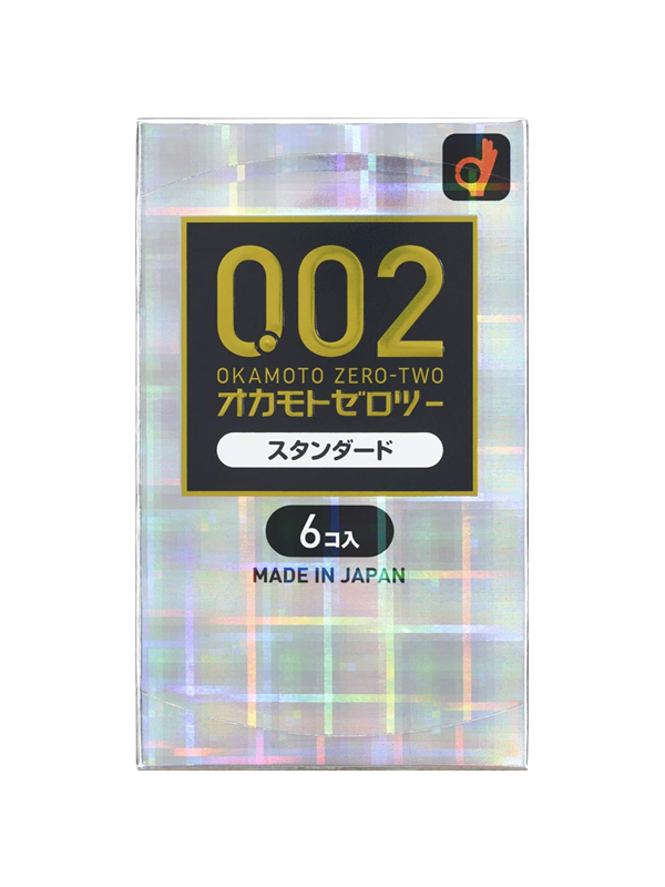 OKAMOTO โอคาโมโตะ ซีโร่ทู 0.02 ถุงยางอนามัยมาตรฐาน 6 ชิ้น